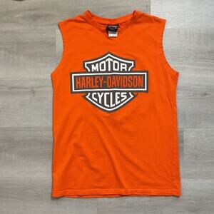 Harley Davidson Mens Small Sleeveless Tank Bartels HD Los Angeles CA